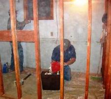 Tearing out restroom