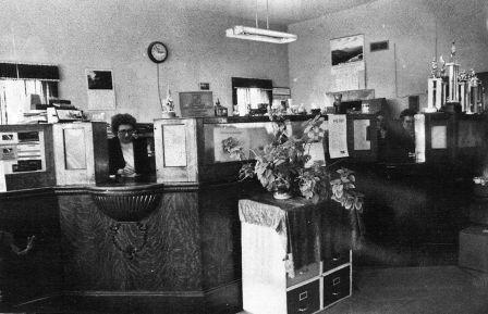 Bank Interior in 1970s